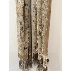 J&X NY velvety silk blend textured scarf one size 1079